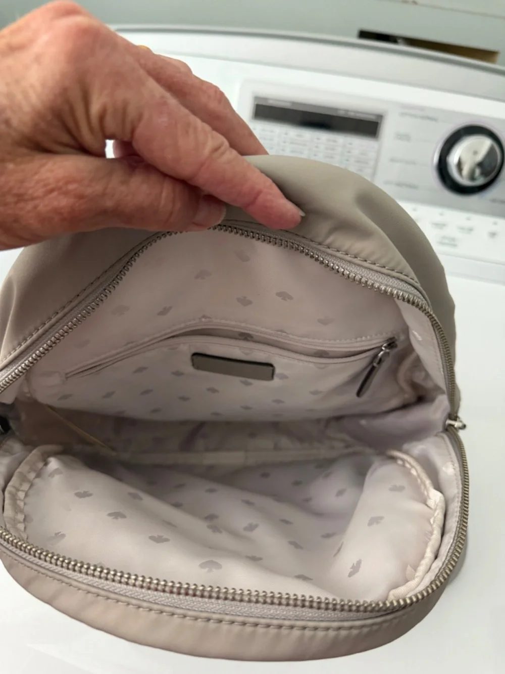 Kate Spade Gray Nylon backpack